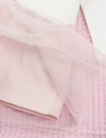 Rochie Cool Club, alb/roz Alb