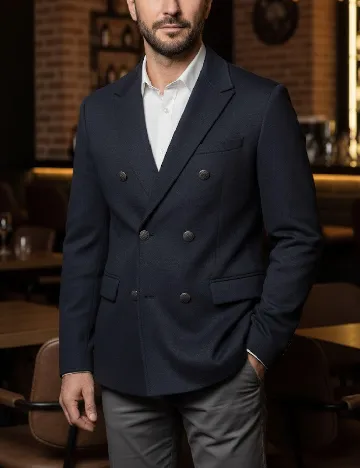 Sacou Zara, bleumarin