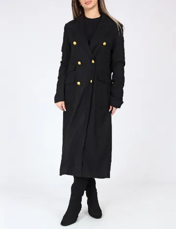 Palton Bershka, negru Negru