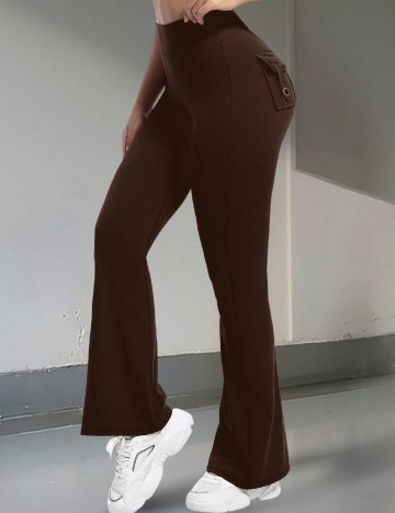 Pantaloni SHEIN, maro