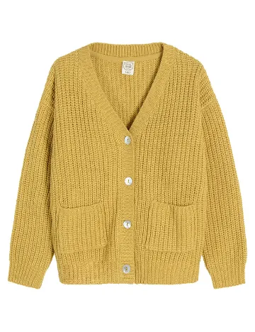 Cardigan Cool Club, mustar Galben