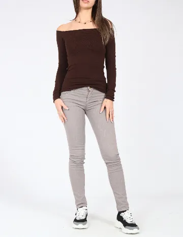 Pantaloni Pull&Bear, gri