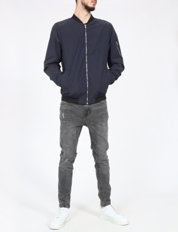 Jacheta Pull&Bear, bleumarin