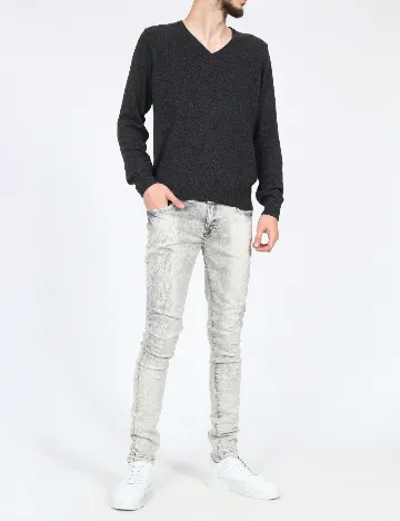 Blugi Bershka, gri Gri