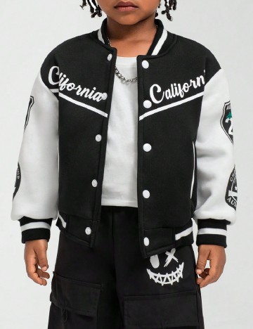 Jacheta Shein Kids, negru/alb