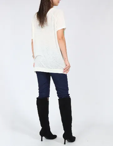 Bluza Pull&Bear, alb Alb