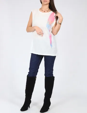 Maiou Pull&Bear, alb Alb