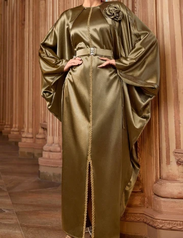 Rochie lunga SHEIN, verde Verde