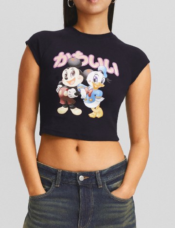 Top Bershka, bleumarin inchis