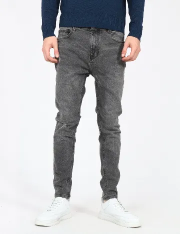 Blugi Pull&Bear, gri Gri