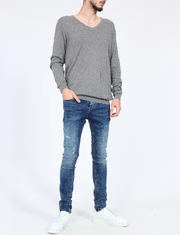 Blugi Pull&Bear, albastru Albastru