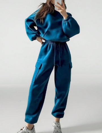 Compleu SHEIN CURVE, albastru