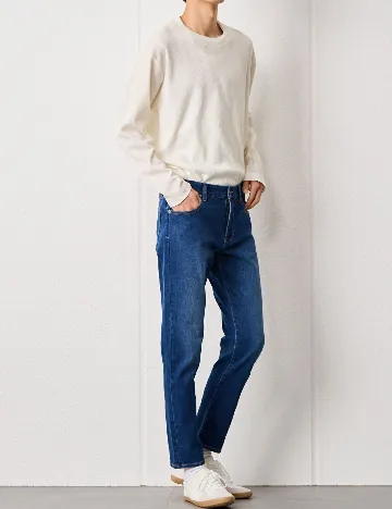 Blugi Pull&Bear, albastru Albastru