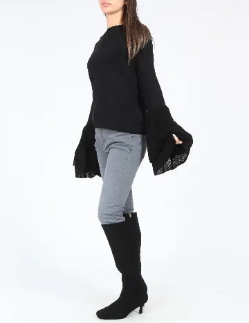 Bluza Bershka, negru Negru