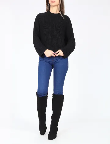 Bluza Bershka, negru Negru