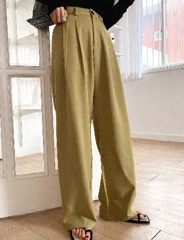 Pantaloni SHEIN, verde Verde