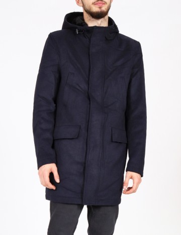 Palton Zara, bleumarin