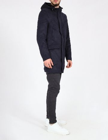 Palton Zara, bleumarin