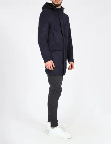 Palton Zara, bleumarin