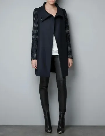 Palton Zara, bleumarin