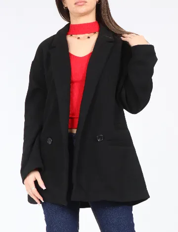 Jacheta Oversize Zara, negru Negru