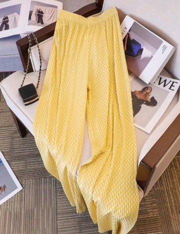 Pantaloni SHEIN, galben