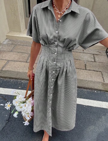 Rochie medie SHEIN, gri