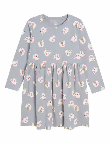 Rochie Cool Club, gri Gri