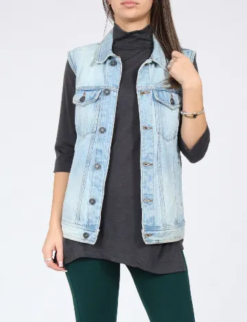 Vesta Pull&Bear, albastru deschis Albastru