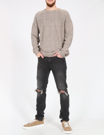 Blugi Pull&Bear, gri inchis