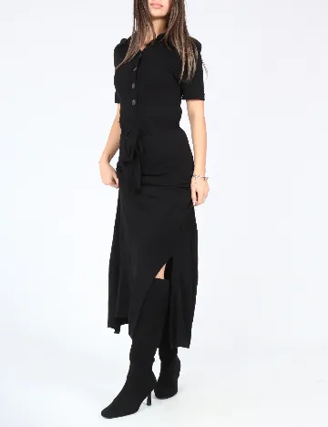 Rochie lunga Massimo Dutti, negru