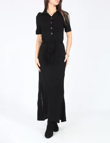 Rochie lunga Massimo Dutti, negru