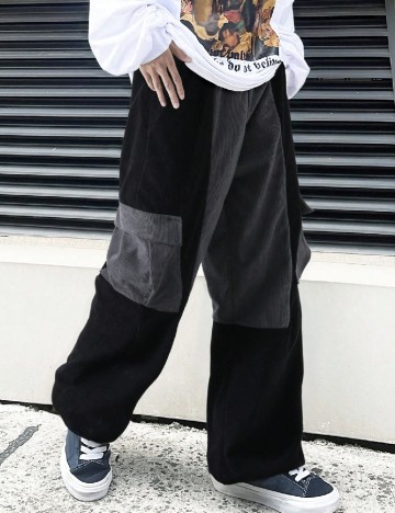 Pantaloni Shein Kids, negru