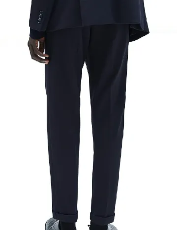 Pantaloni Zara, bleumarin Albastru