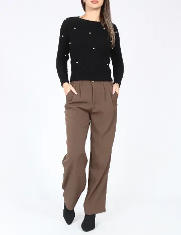 Pantaloni Dazy, maro