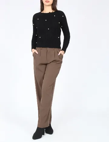 Pantaloni Dazy, maro