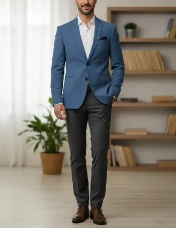 Sacou Zara, albastru