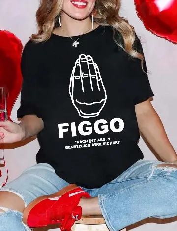 Tricou SHEIN CURVE, negru Negru