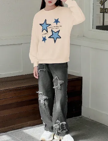 Compleu SHEIN, gri/crem