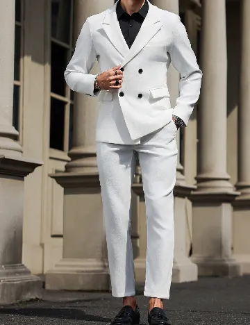 Costum SHEIN, alb Alb