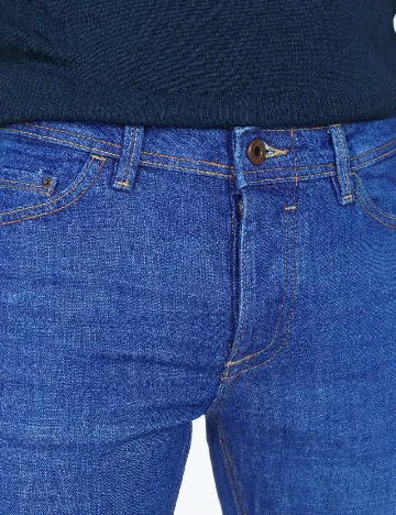 Blugi Bershka, albastru Albastru