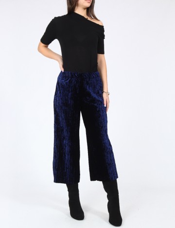 Pantaloni trei sferturi Bershka, bleumarin