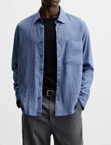 Camasa Zara, albastru