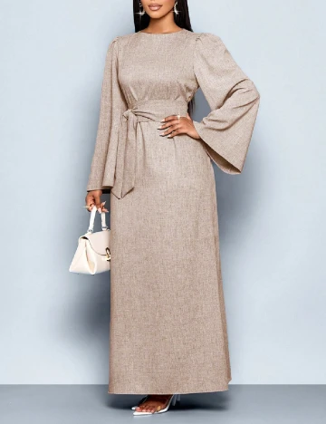 Rochie lunga SHEIN, bej Crem