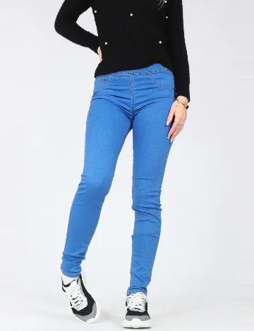 Blugi Bershka, albastru