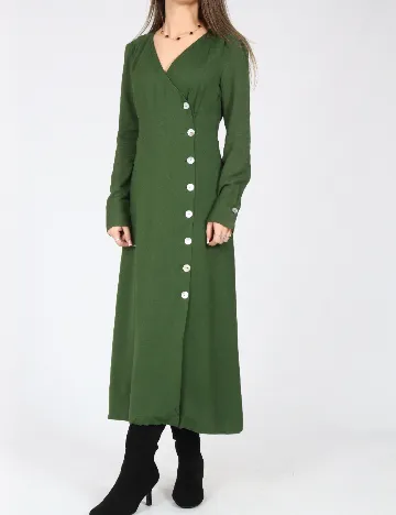 Rochie medie Massimo Dutti, verde