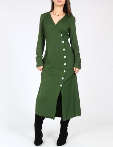 Rochie medie Massimo Dutti, verde