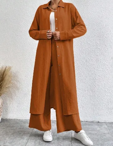 Compleu SHEIN, caramiziu