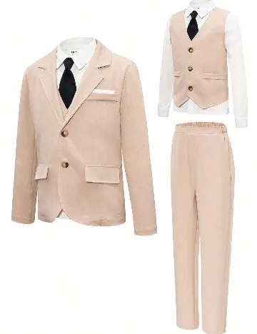 Costum Shein Kids, crem