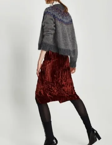 Fusta Zara, caramiziu